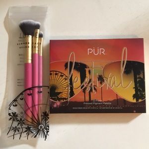 PUR Festival Eyeshadow Palette & Luxie Brush Set